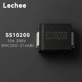 20pcs/Set SS10100 SS1060 SS10200 10A 60V 100V 200V Chip Schottky Barrier Rectifier Diodes SMC DO-214AB New and Original