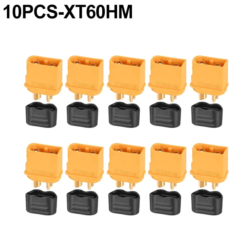 XT60H Plugs Male Female Bullet Connector Wire Cable Connectors Adapter XT60 Power Plug with Sheathfor RC Lipo Battery Airplane