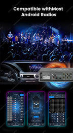 MEKEDE&NAVIFLY 4*50W Car DSP Amplifier Intelligent Car Audio System Universal Car Radio Digital Audio Processor Stereo Amplifier