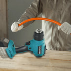 50℃ - 550℃ Portable Cordless Heat Gun Rechargeable Handheld Hot Air Gun Digital Temperature Adjustable for Makita 18V Battery