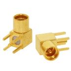 1PC MCX MMCX Male Female PCB Mount Straight RF Coax Connector Right Angle 90-Degree Goldplated Welding Terminal New