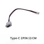 1pcs USB Type C Waterproof Connector Type-C With card buckle Female 3A High Current Fast Charging Jack Port USB-C Charger Plug