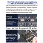 1200W 10A Pure Power Amplifier Module 2.0 600W+600W Stereo Digital Audio Amplifier TPA3255 Amplifier Chip DC 18-51V XY-AP1200K
