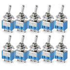 10Pcs Miniature Toggle Switch ON-OFF-ON Mini Button Rocker Power Switch 3Pin 6Pin ON-OFF MTS-102 MTS-103 MTS-202 MTS-203