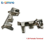 100pcs 1.25mm GH1.25 Male Female Terminals Male Crimp Pins Connectors