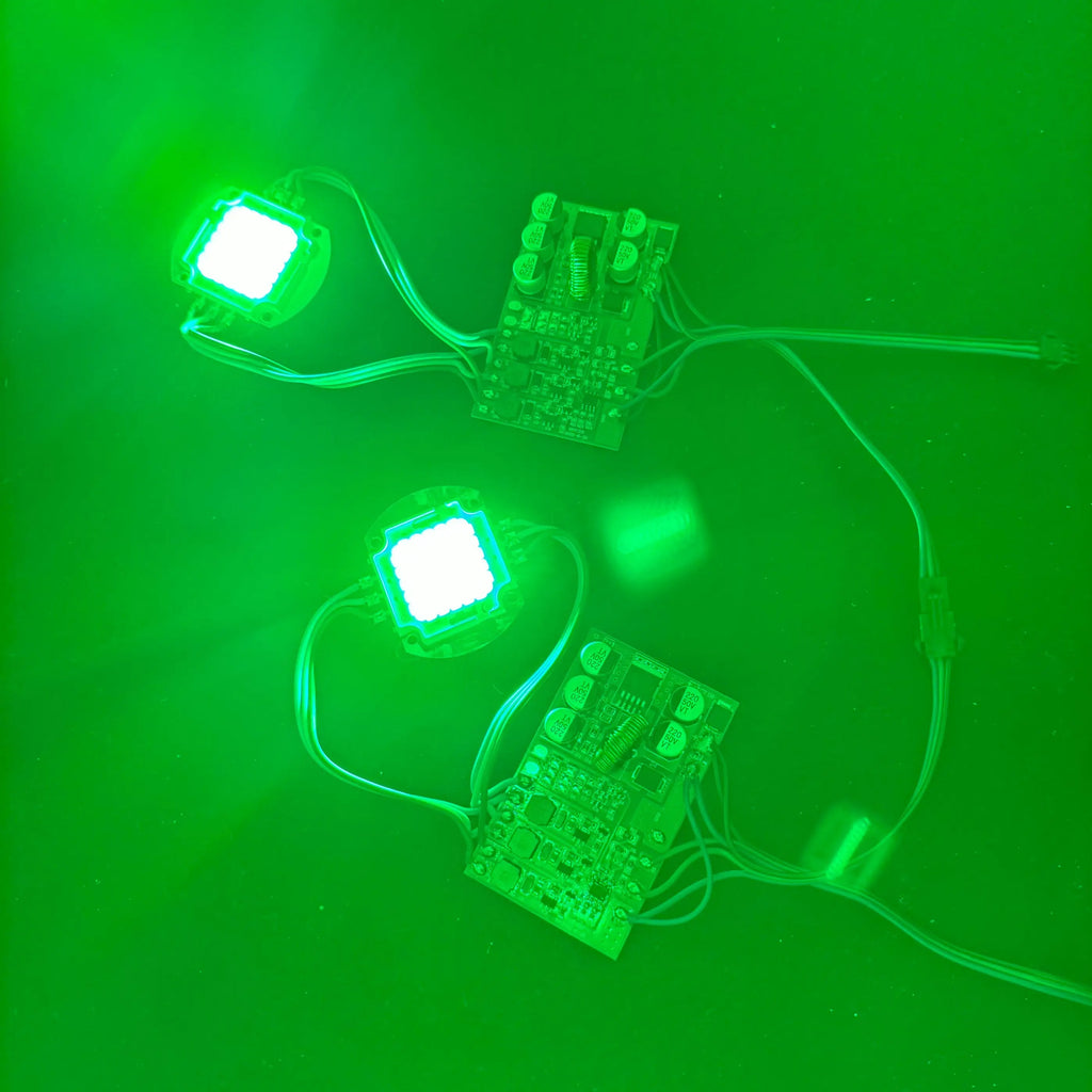 DC12-24V 30W High Power WS2811 RGB IC LED Pixel Module IP20 Smart 10R10G10B COB Pixel Light 3Pin JST in and Output
