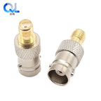 SMA to BNC Adapter SMA Male Plug to BNC Female M/F Radio Antenna Connector RF Converter M/F Radio Antenna Adapters Kit Coaxial