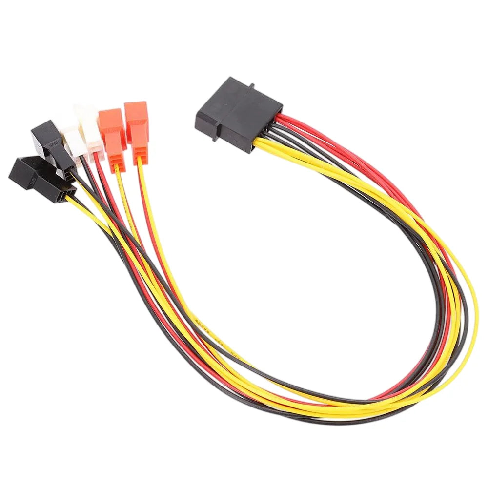 IDE 4Pin Molex to 3Pin 4 Pin Cable Fan Adapter 12V 7V 5V Computer Fan Convert Cable Splitter PC Case Fan Wire Reduce Speed Cord