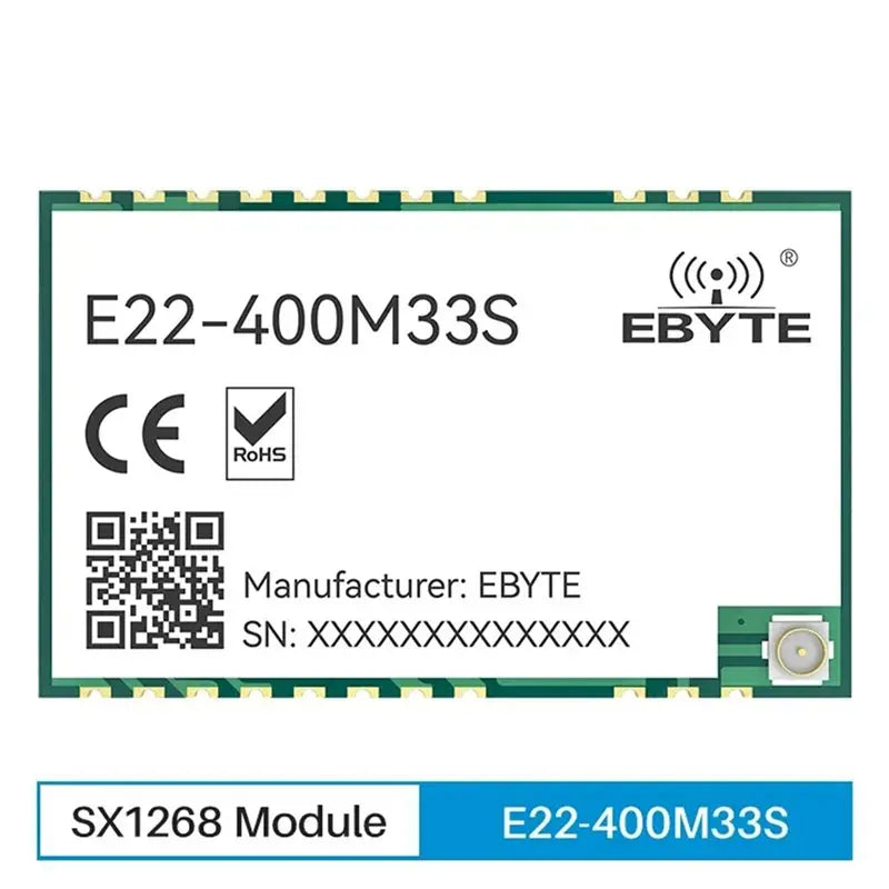ABUO-2X EBYTE SX1268 433Mhz Lora Wireless RF Transceiver Module E22-400M33S Low Power 33Dbm Long Distance 16KM