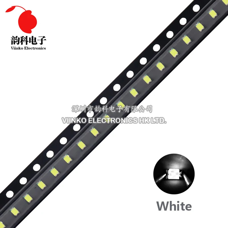 SAMIROB 100pcs/Lot 0805 SMD LED White Ice Blue Red Blue Yellow Green Orange Warm White Pink Purple RGB 2012 Light Emitting Diode