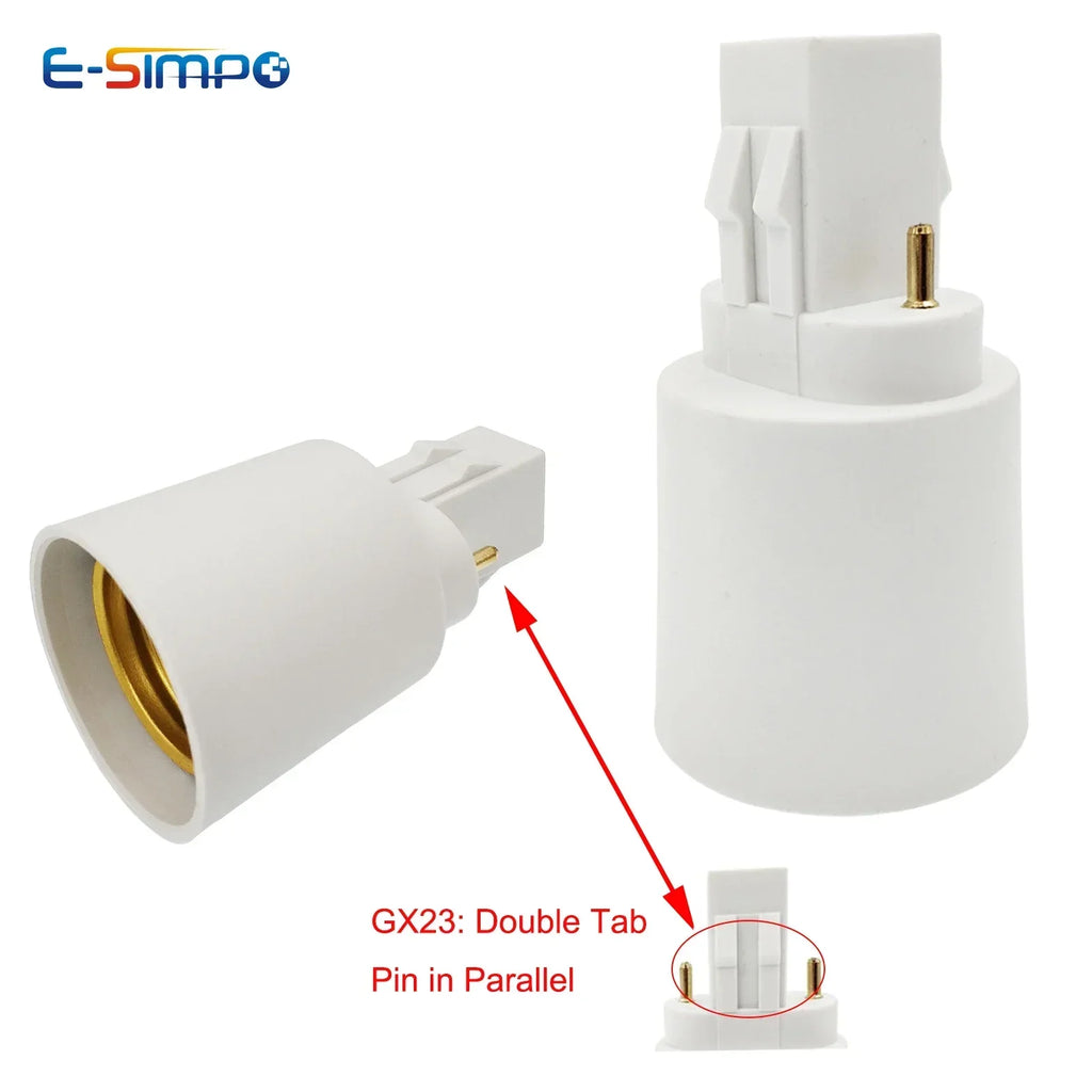 2pcs Gu10 E12 E17 E14 E26 E27 B22 G24D G23 GX24Q GU24 T5 T8 E40 Fireproof LED lamp Holder Converter Light Bulb Socket Adapter