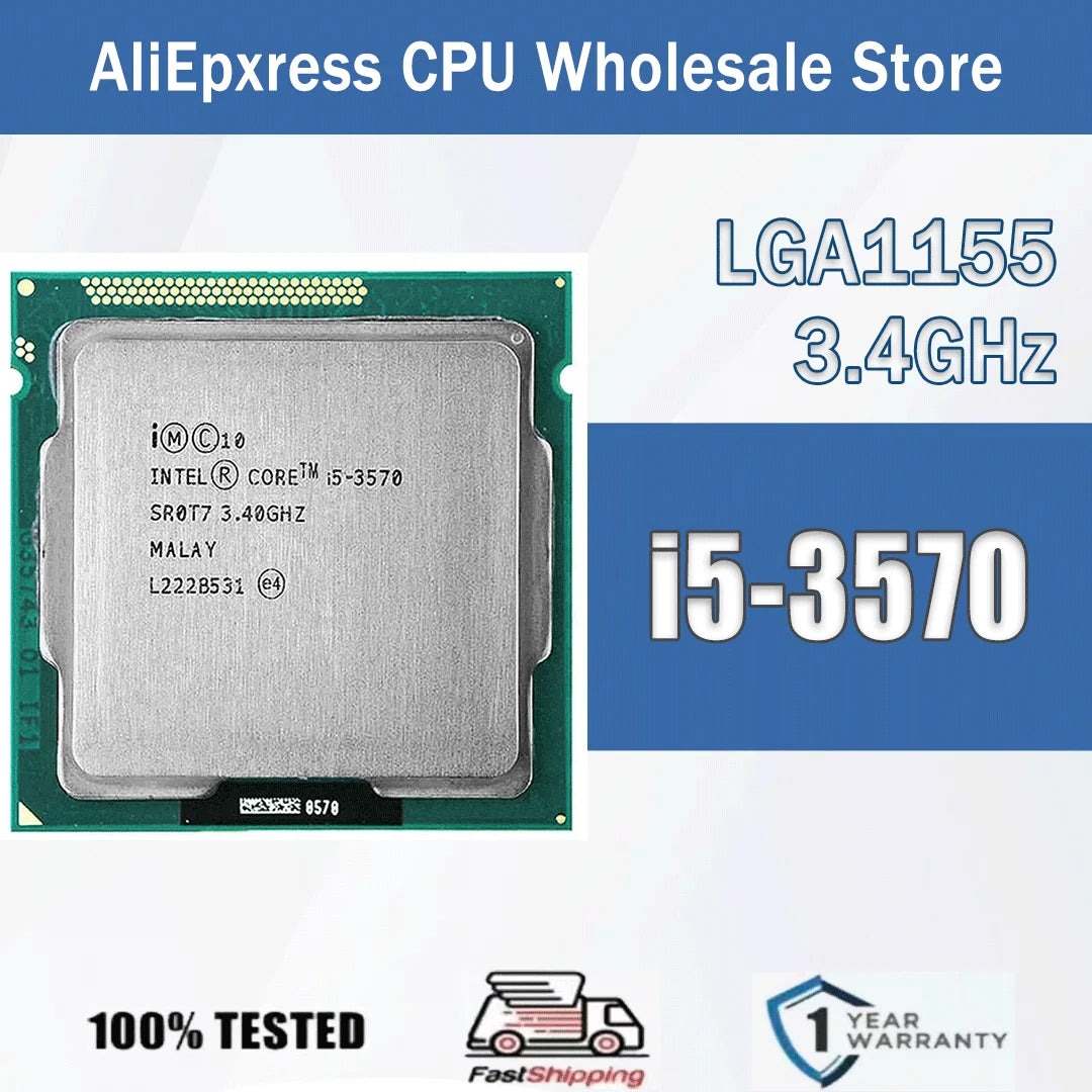 Intel Core I5-3570 Quad Core Computer CPU Processor Server 3.4Ghz L3=6M 77W Socket I5 3570 LGA 1155