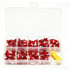 100PCS 10Amp Mini  Blade Fuses,10A Portable Fuse Kit for Short Circuit Protection,Replacement for Sedan Boat Truck
