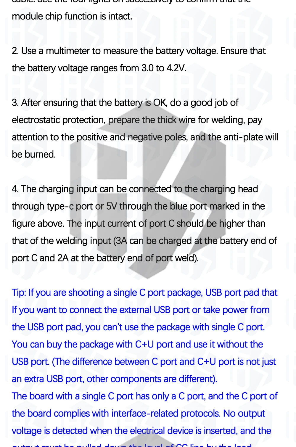 IP5310 Type-C USB-a 5V 3.1A Boost Converter Step-Up Power Module Power Bank Accessories With Switch LED Indicator