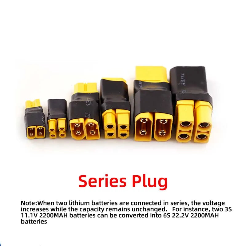 1PCS Amass Lithium Battery Adapter XT30, XT60, XT90 Series Adapter Parallel Plug