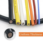 1M/5M Heat-resistant Cable 30 28 26 24 22 20 18 16 15 14 13 12 10 AWG Ultra Soft Silicone Wire High Temperature Flexible Copper
