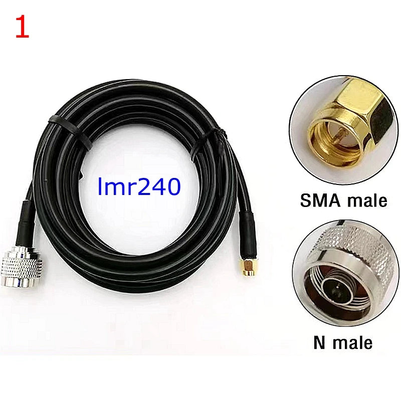 LMR240 50-4 Coax Cable L16 N Male Female To SMA Male Connector N To RPSMA Crimp for LMR-240 Pigtail Jumper 4G 5G LTE Extension