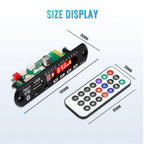 50W Amplifier MP3 Decoder Board DC 6V 18V Bluetooth 5.0 Car MP3 Player USB Recording Module FM AUX Radio For Speaker Handsfree