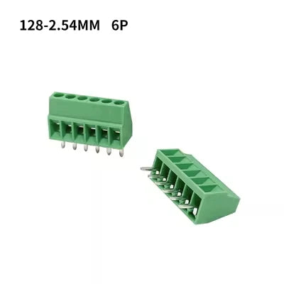 10Pcs KF128 2.54mm PCB Mini Screw Terminal Blocks Connector for Wires KF128-2.54 2P 3P 4P 5P 6P 7P 8P 9P 10P 12P 16P Terminal