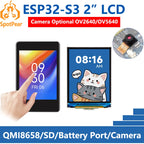 Waveshare ESP32-S3 2inch Capacitive Touch Display IPS 240×320 Camera Touch Option Supports WiFi Bluetooth Development Board