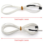 1M/2M HT-NTC100K Thermistor Temperature Sensor For High Temperature Filament 350 Degrees Hotend Kit B3950 For 3D Printer Parts
