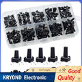 10 Models 6x6 Tact Switch Kit 4P Micro Switch 5mm-13mm Height for Arduino DIP Push Button