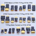 1/2PCS Adapter XT30 XT60 XT90 TRX T Plug Female/Male Connector Plug For RC Car Airplane Drone RC Boat Lipo Battery RC Parts