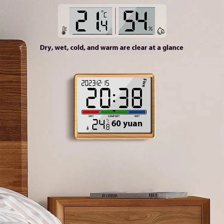Youpin Electronic Thermometer Hygrometer Weather Station High Precision with Table Clock Function Mini Thermometer Sensor Gauge