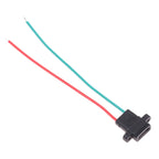 USB-C Type Connector Type-C 2Pin 4Pin Welding Wire Female Waterproof Female Socket Rubber Ring High Current Fast Charging Port