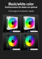 LDPCSJ PRISM 4 PRO 120mm PC Case Fan Equipped with ARGB Controller, 4-Pin PWM Silent Cooling Fan,12V 3Pin Addressable ARGB,45.2CFM High Airflow 600-1500RPM Synchronizable RGB Fan for Gaming Desktop Water Cooling Computer Chas