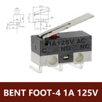 20PCS 3Pins 1A 125V Mini Micro Limit Switch Terminals SPDT Roller Arc Lever Snap Action Push Micro Mouse Switches C NO NC PCB