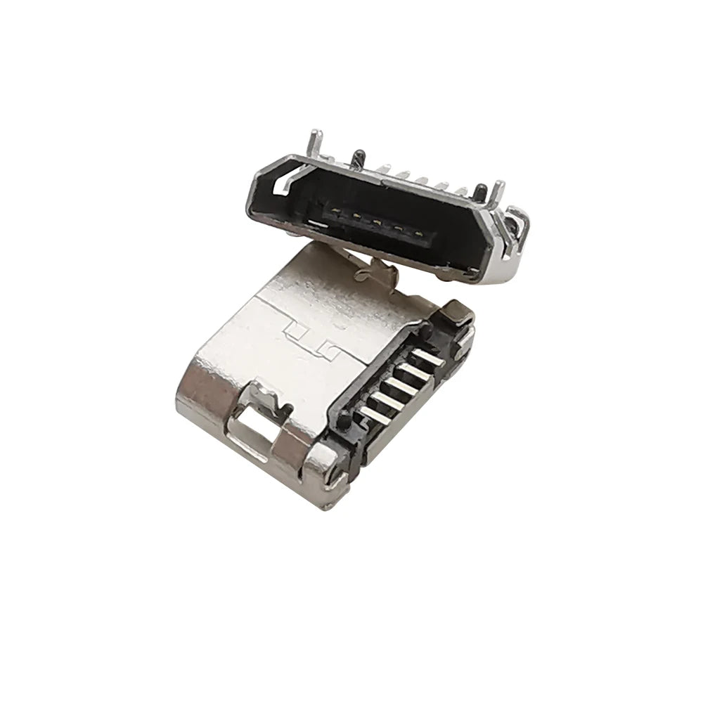 Micro USB Connectors 5 Pin Female Jack Port SMD 5P MicroUSB Data Charging Socket Adapter for Android Phone Port Repair Projects