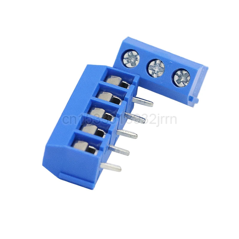 10Pcs KF301 Straight Pin 2P 3P 4P 5P 6P Screw PCB Terminal Blocks Pitch 5.0mm Connector Assortment Kit KF-301