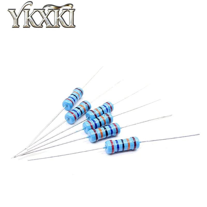 50PCS 1W 1% Metal film resistor 0.1R ~2.2M 1R 2R 10R 22R 47R 100R 330R 1K 4.7K 10K 22K 47K 100K 330K 470K 2 10 22 47 100 330 ohm