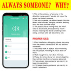 Smart Life Zigbee 24G MmWave Radar Motion Sensor Human Presence Detector Battery Powered Breathing Monitor for Home Automation