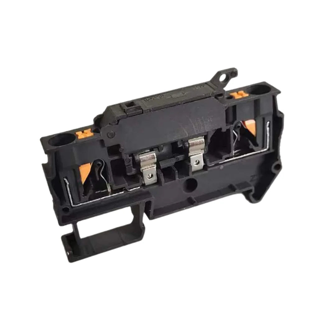 10Pcs DIN Rail Fush Terminal Block PTC 4-HESI Disconnect Lever Push-in Connector Mount Terminal Block for Electrical Enginee