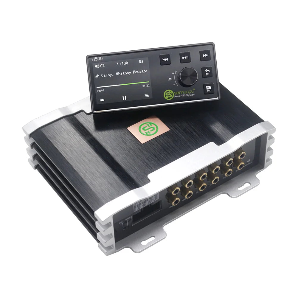 Sennuopu X10B Car Audio 4 Ch Power Amplifier 8 Channel Dsp Processor Bluetooth Amp Equalizer Amplificador Automotivio Sound