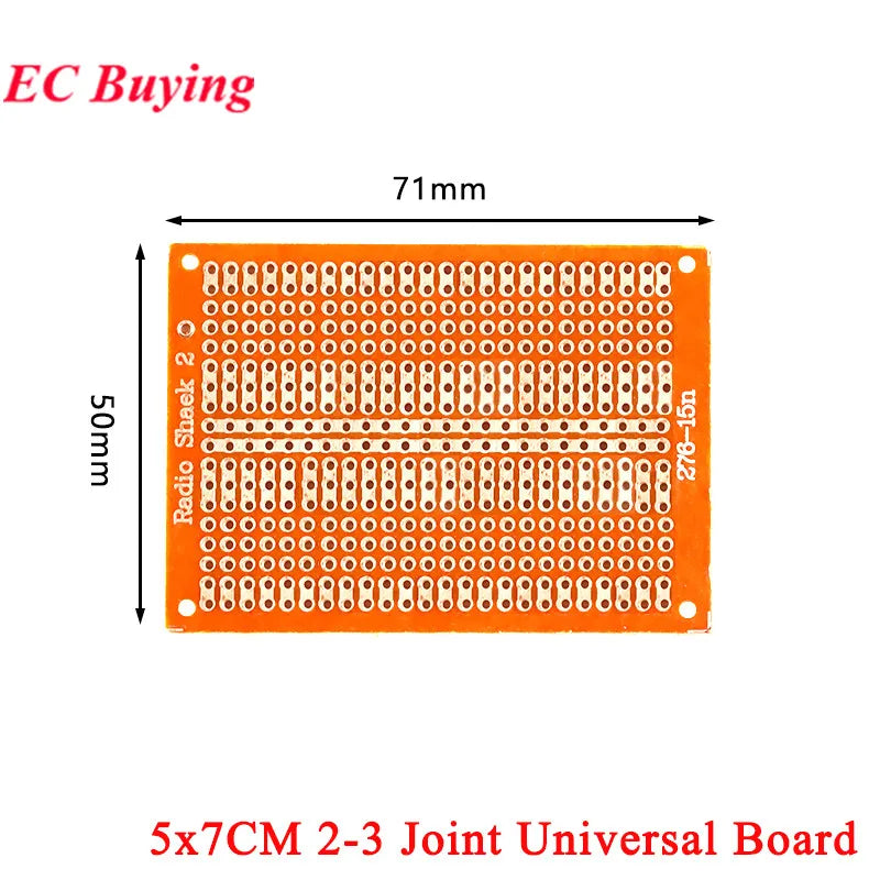 10Pcs/1pc 5x7CM 5x10CM 6.5x14.5CM 9x15CM Prototype Board Single Sided PCB Protoboard Universal  Experiment Matrix Circuit Board