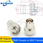 2PCS SMA Male Female to BNC Male Female Adapter SMA to BNC Connector for Wireless LAN Device, Coaxial Cable, Radio Antenna Adapt