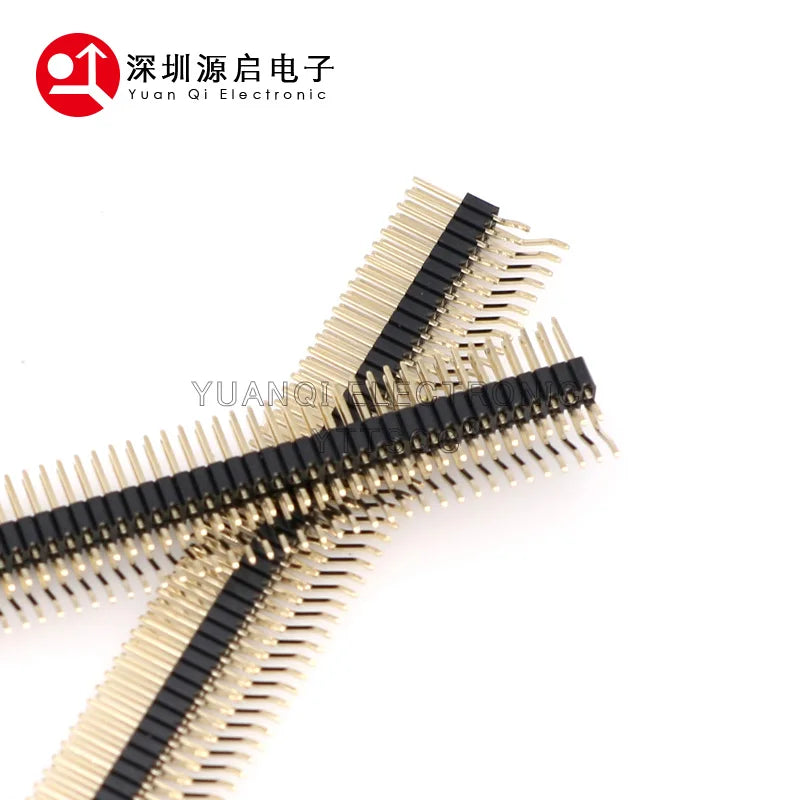 0.1" 1.27mm Pitch 2x50P Double Row Right Angle SMT/SMD Surface Mount PCB Board Pinheader PH2.5 Solder Male Pin Header Connector