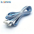 10pcs PH 2.0mm 2468 24AWG Flat 2P 3P 4P 5P 6P -12P 1mtr 2m 3m Single Double Male Female Cable Conversion Extension Terminal Wire