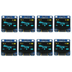 1/2/4/8 PCS 0.96" OLED Display 128x64 I2C SSD1306 Blue/Yellow LCD Display Module for Arduino Raspberry Pi ESP32 DIY Electronics