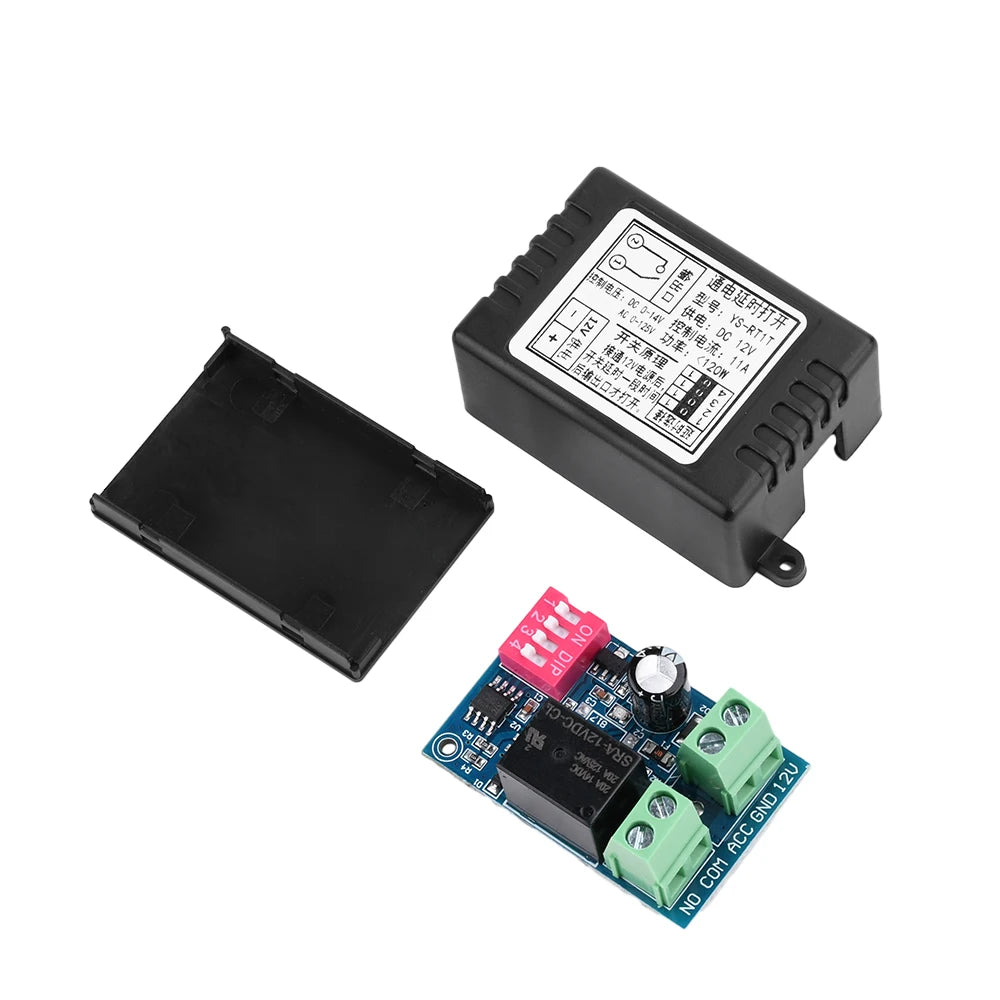12V Delay Relay Delay Turn On /  Turn Off Switch Module With Timer Car Modification Single Chip Control Time Period Optional
