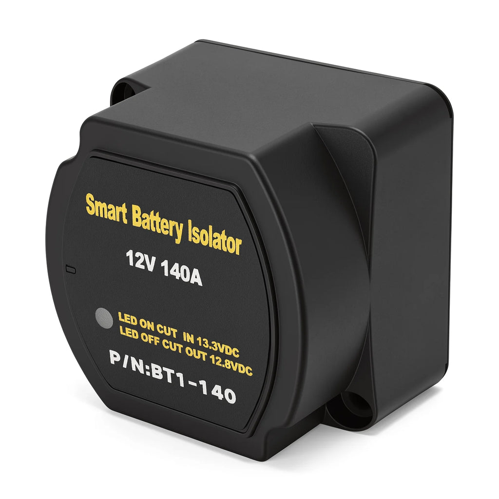 For Car RV Boat Marine Turck 12V 140A Dual Smart Battery Isolator Relay Voltage Sensitive Protection VSR Split Charge