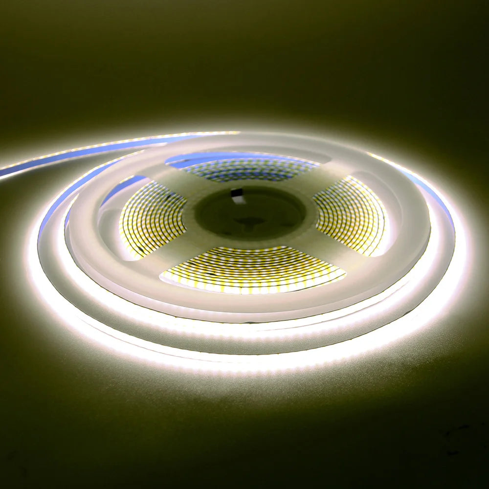 5V USB 3mm PCB COB LED Strip Light with Switch Dimmer Remote Control 320 LEDs High Density Linear Lighting Flexible Tape Lamp