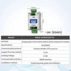 ModBus RTU Serial IO 1/2/4/6/8/10/12-Channel Analog Input Module RS485 CDSENET MA01-XHXX Rail Installation 8~28VDC Watchdog
