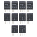 10 Pcs Relay Kit 4 Pin/5Pin Violet Relay 12V 30A 36.6*23*15.5mm Automobile Relay Automotive Relay Vehicle Electrical