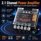 DC 12V-24V Audio Receiver Power Amplifier Module HiFi Chips SZM-TB21H TPA3116D2 Bluetooth Car Audio Speakers Amplifier Board