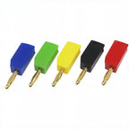 30V/10A 10PCS 2MM Banana Plug Gold Plating Stackable Electrical Terminal Connector Accessories 5 Colors