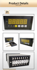 Compression/Tension Spoke Load Cell 30kg-5t Options, 5-Digit Display Controller, Relay Outputs OUT1/OUT2 8 Mounting Holes